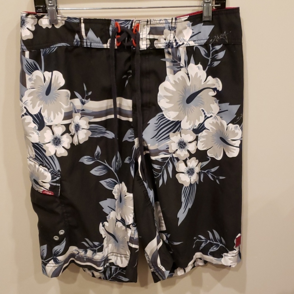 Billabong board shorts 34 waist hibiscus print